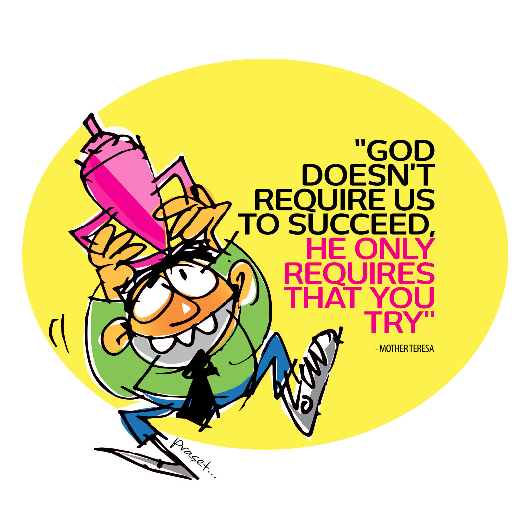 Kartun God Doesnt Require Us To Succeed SESAWINET