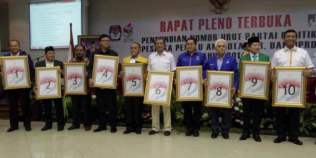 nomor urut parpol