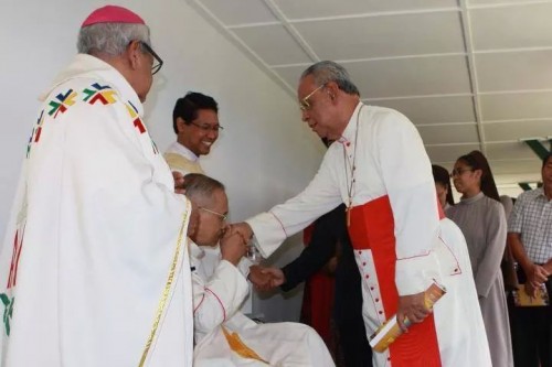 Mgr Karta Mgr Blasius Pudjaraharjo dan Kardinal