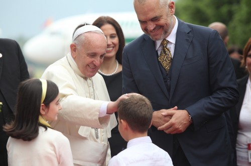 VATICAN-RELIGION-POPE-ALBANIA-POLITICS