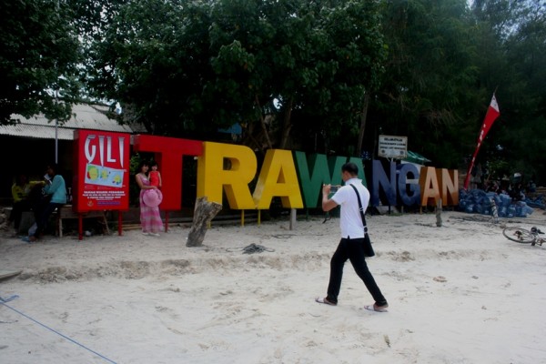 Gili Trawangan Lombok papan nama 2