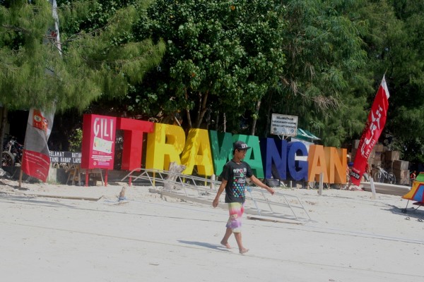 Gili Trawangan Lombok sign post