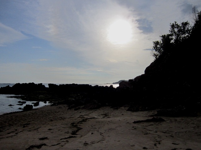 Pantai Kuta menjelang sunset