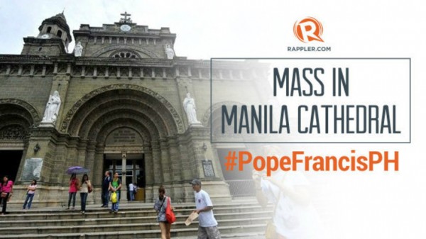 paus di katedral manila