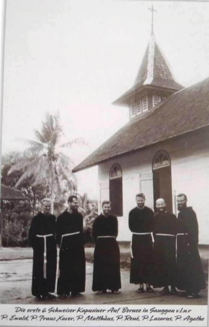 Sanggau - Para imam misionaris Kapusin dari Swiss yang berkarya di Keuskupan Sanggau (Dok. Ordo Kapusin Pontianak)