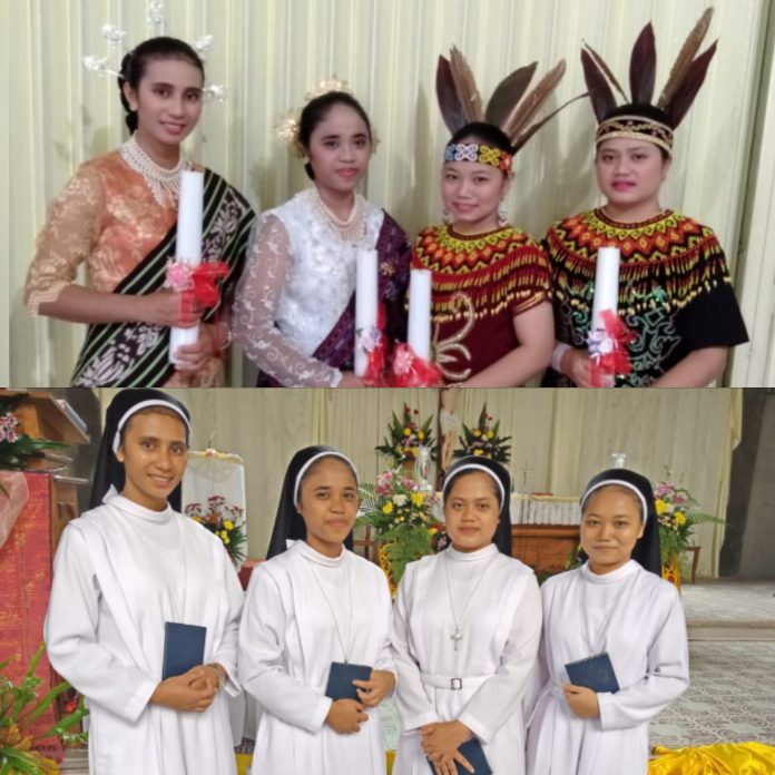 Kleding untuk empat Postulan OSA. (Sr. Maria Ludovika OSA)