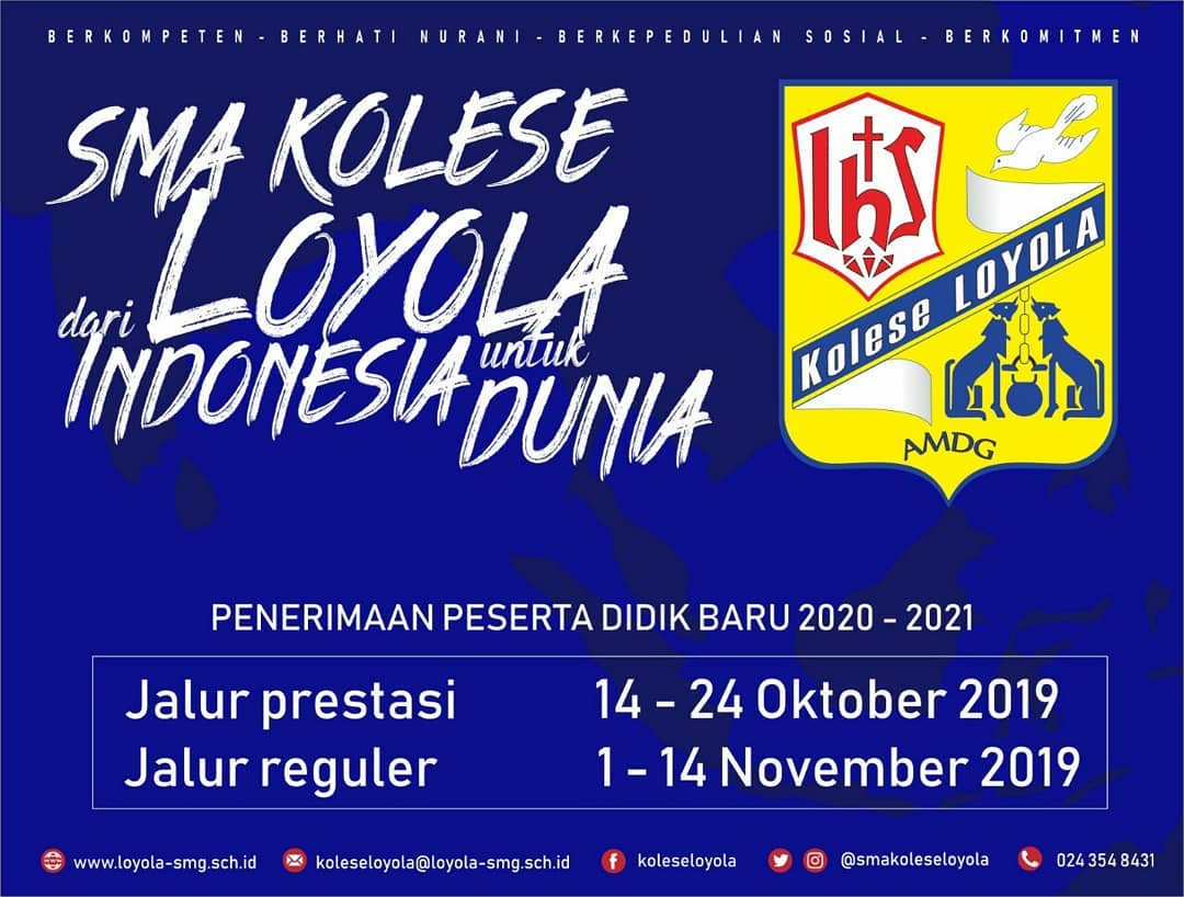 Masuk Sma Loyola Tahun Ajaran 2020 2021 Sesawinet