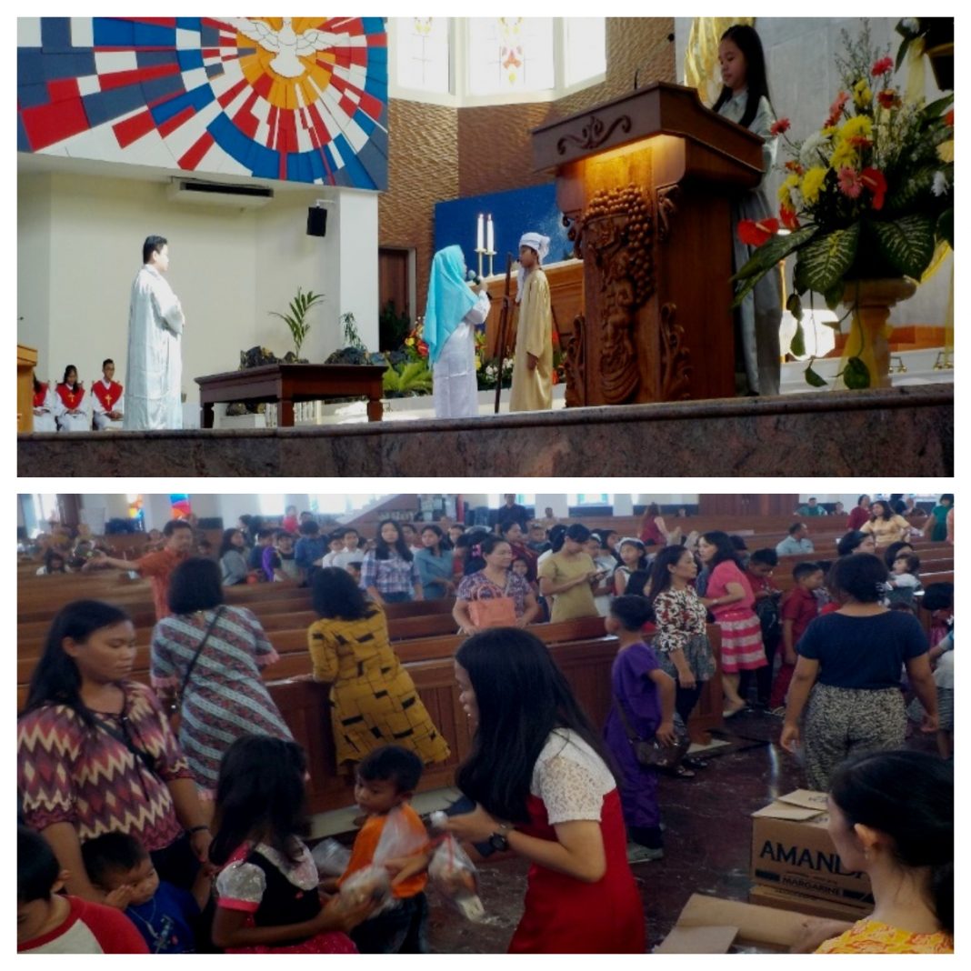 Drama Kelahiran Yesus Hadiah Misa Natal Anakanak di