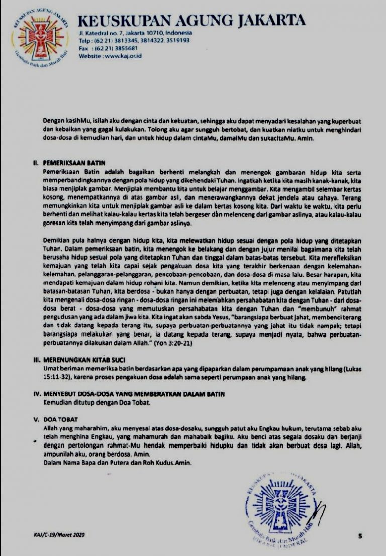 Pandemi Coronavirus, Doa Tobat Pribadi | SESAWI.NET