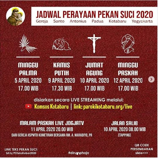 Jadwal Misa Online Kamis Putih 2021 Ini Jadwal Misa Kamis Putih Via Live Streaming Di Jakarta Tangerang Bekasi Panduan Misa Trihari Suci Paskahmisa Kamis Putihperingatan Perjamuan Tuhankamis 1 April 2021bacaan Pertama Delllaptopbatterylife