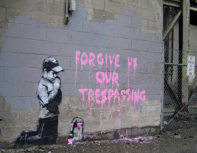 Saksi-Nya Mengalahkan Duka Kredit foto : http://p0p-cult.blogspot.com/2011/04/banksy-and-relationship-between.html?m=1