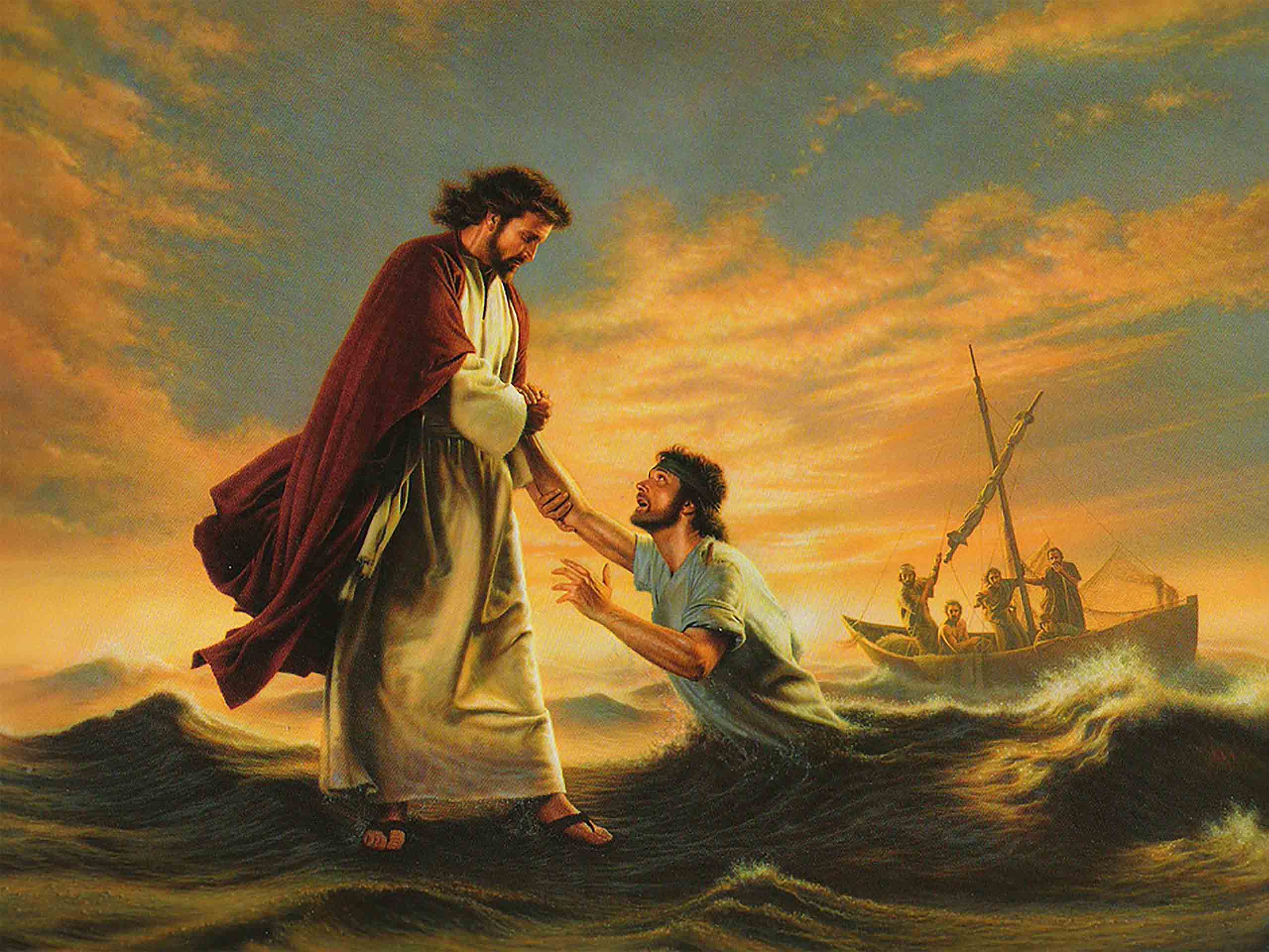 免费圣经图片 :: 四个渔夫跟随耶稣