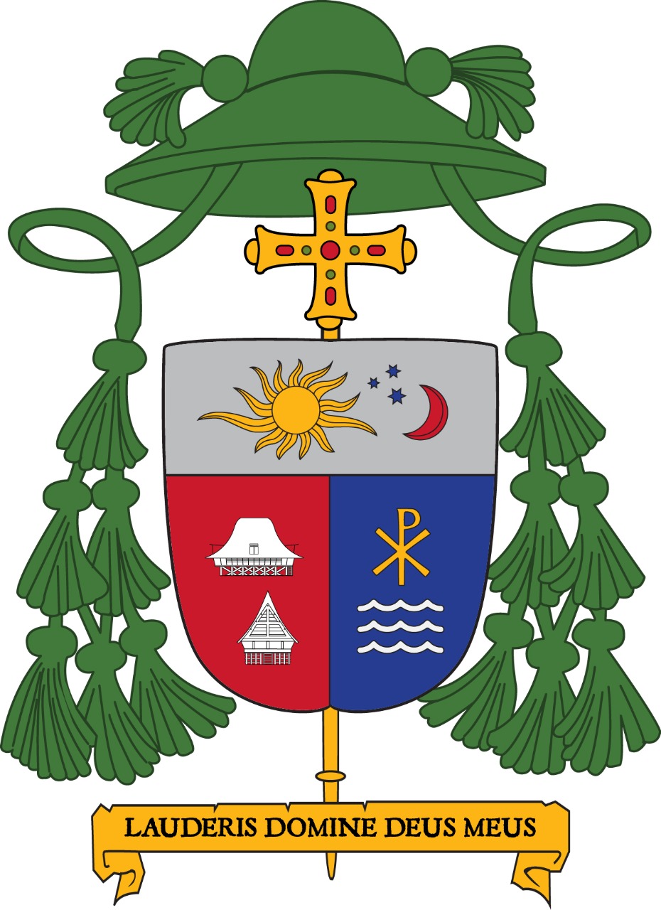 Motto Pastoral dan Lambang Episkopal Uskup Keuskupan Sibolga Mgr. Fransiskus Tuaman Sasfo Sinaga | SESAWI.NET