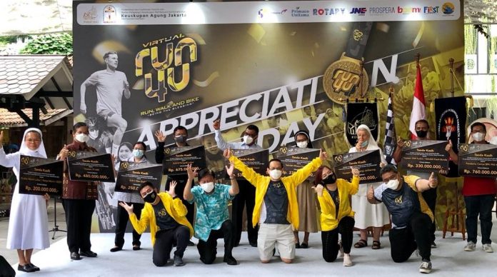 Para penerima manfaat dari kegiatan Run4U Virtual 2021 PUKAT KAJ dan BPK PKK KAJ ok