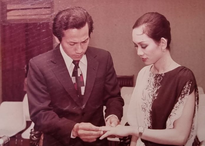 Perkawinan dr. Albertus Harris Soesilo Lawanto dan Diana Suryani terjadi tanggal 20 Desember 1980. (Dok. Diana Lawanto)