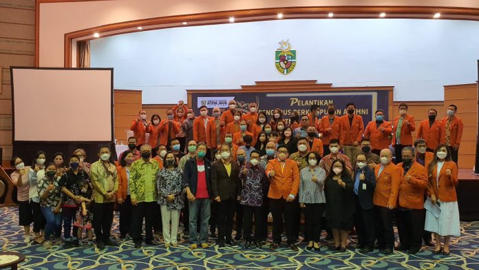 Pelantikan pengurus Alumni Atma Jaya Jakarta (PERLUNI-UAJ) tanggal 16 Juli 2022 di Jakarta. (Perluni UAJ)