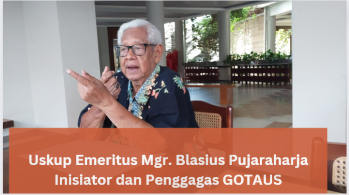 Uskup Emeritus Mgr. Blasius Pujaraharja, Inisiator dan Penggagas Gerakan Orangtua Asuh untuk Seminari atau GOTAUS. (Mathias Hariyadi/Titch TV)