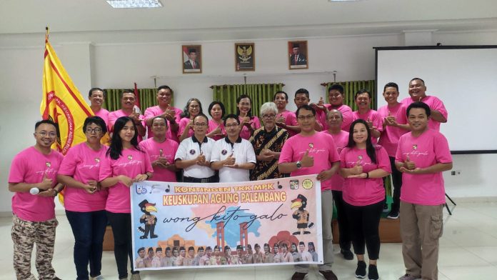 Kontingen Keuskupan Agung Palembang siap berangkat ke Palangka Raya, Kalteng. (Ist)