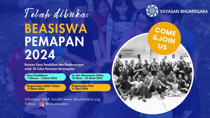Beasiswa Pemapan Yayasan Bhumiksara