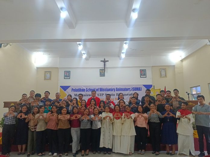 70 mahasiswa Sekolah Tinggi Pastoral (STP) Santo Bonaventura Medan mengikuti program SOMA (School of Missionary Animators-Animatris), 1-3 Mei 2025. (STP St. Bonaventura Medan)