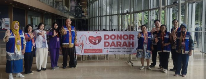 Kris membesut gerakan Donor Darah di wilayah Kecamatan Pagedangan, Kabupaten Tangerang, Banten, 6 Desember 2024. (Dok. KRIS)