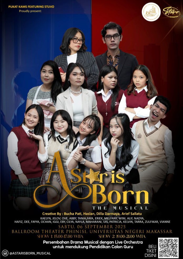 Pergelaran drama musikal bertitel A Star is Born besutan PUKAT Keuskupan Agung Makassar. (PUKAT KAMS)