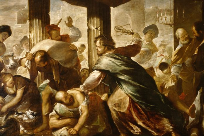 Ia menyucikan Bait Allah, by Luca Giordano