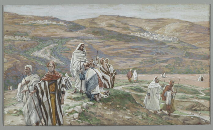 Ia mengutus mereka berdua-dua, by James Tissot