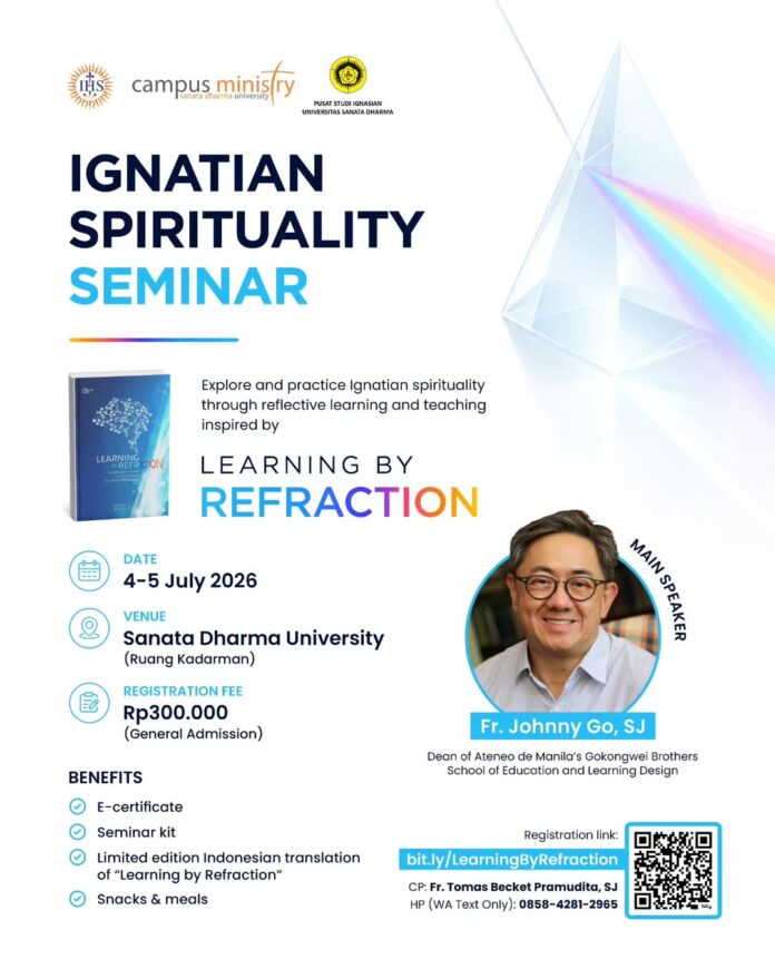 Seminar spiritualitas Ignasian bersama Father John Go SJ di Kampus Universitas Sanata Dharma. (Prompang SJ)